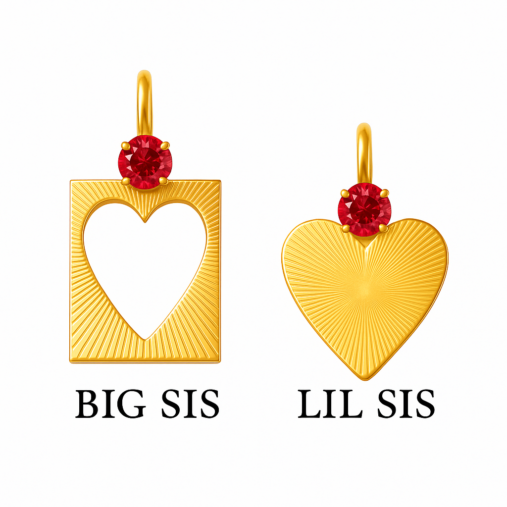 Matching Hearts/Bis Sis Lil Sis