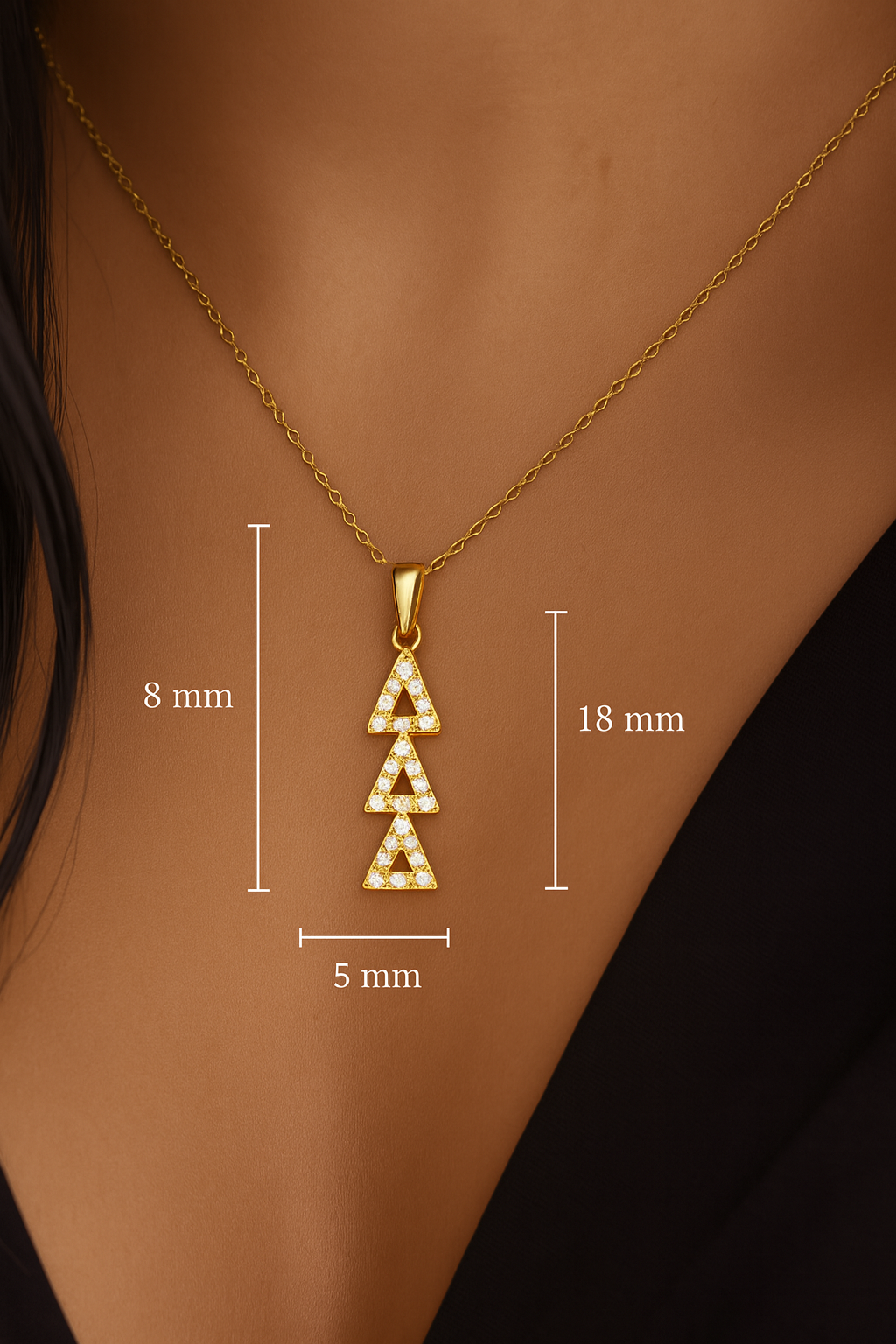 Diamond Lavoliere Tri Delta